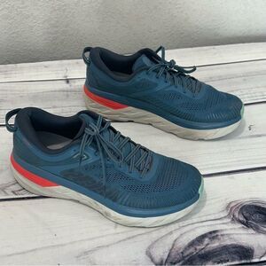 Hoka‎ One One Bondi 7 Real Teal Outer Space Men's Size 11 Running Shoes